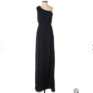 Banana Republic silk one shoulder cocktail dress